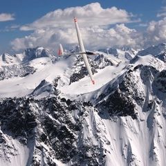 Flugwegposition um 14:06:00: Aufgenommen in der Nähe von Gemeinde Längenfeld, Österreich in 3604 Meter